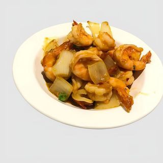 Gambas Con Salsa De Curry