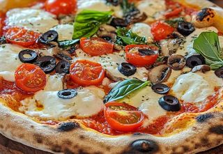 Pizze mediterráneo (33 cm.)