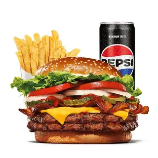 Double Bacon & Cheese Whopper Zestaw