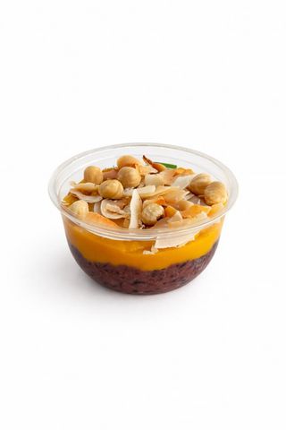 Budincă de Orez Negru cu Mango