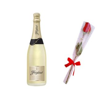 Una Rosa Roja + Freixenet Premium Cava (750 Ml.)
