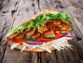 Bułka kebab bez surówki duża