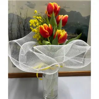 Tulipani con mimosa (simple)