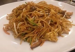 Spaghetti alla piastra di manzo