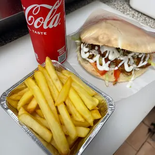 Menú panino falafel