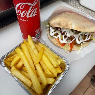 Menú panino falafel