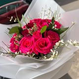 Bouquet rose fushia - 15 roses