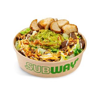 გუაკამოლეს და სტეიკის სალათი