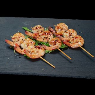 Spiedini di Gamberi alla Griglia