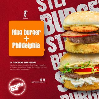 Ring Burger + Philadelphia Burger