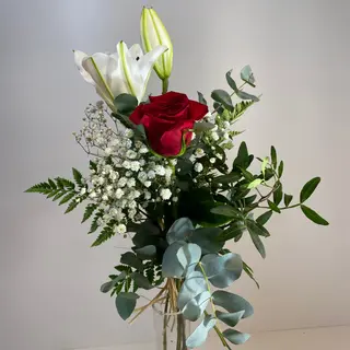 Rosa con Lilium