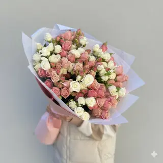 17 Sprey roses