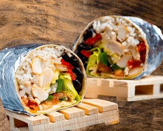 Burrito fajitas pollo