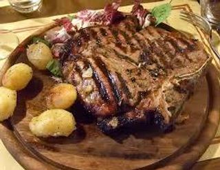 Costata alla griglia con contorno