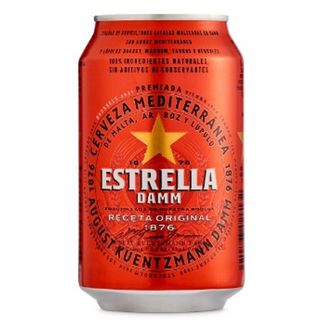 Estrella Damm Cerveza Lata 33cl