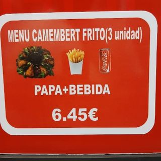 Menú De Camembert Frito