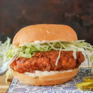 Fried chicken burger
