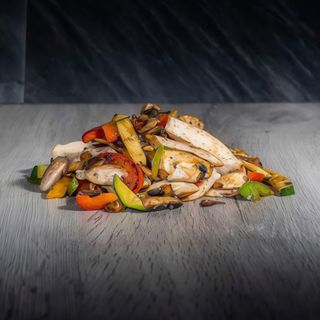 Salteado de Pepitas Y Verduras A La Plancha