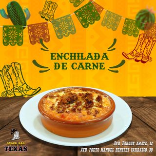 Enchilada Con Carne+cazuela de barro 