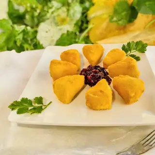 Queso Frito Con Arándanos