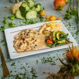 Émincé De Poulet Aux Champignons