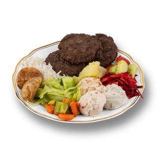 (3бр) Конски кюфтета с две гарнитури (450г)