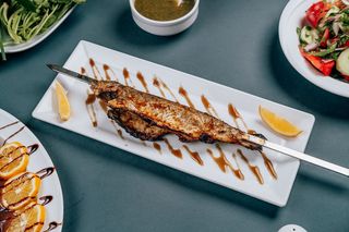 კალმახი შამფურზე