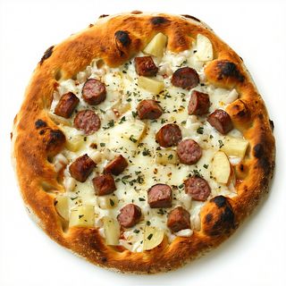Patate, mozzarella salsiccia