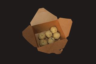 Palline di zucchine ai gamberi