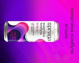 Комбуча Spraga Energy Ягідна 330ml ж/б