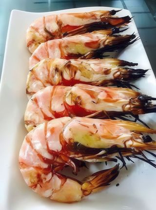 Creveti Tiger (la gratar)