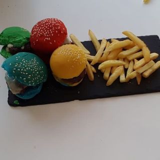 Mini Hamburguesa De Colores (4 Uds.)