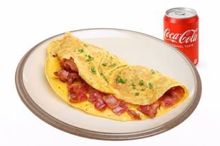 Omelete de Bacon Menu