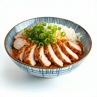 Torikatsudon de pollo