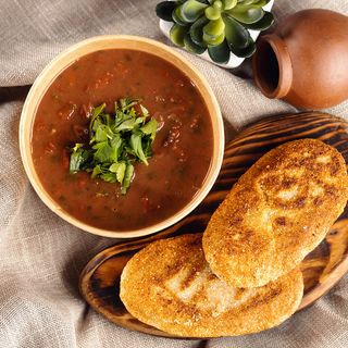 ლობიო მჭადით 