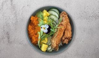 Poke de Tempura de Camarão