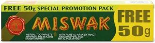 Ziołowa pasta do zębów Dabur z wyciągiem z Miswak - 120 + 50 g