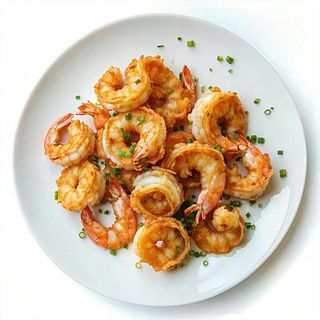 Fritto calamari e gamberi