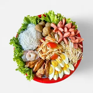 პაპაიას სალათის სეტი ლანგარზე / Som Tum Platter
