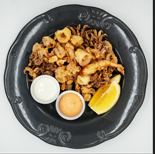 Frittura di calamari e gamberi