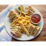 Chicken Club Sandwich And Chips