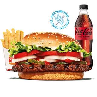 Menú Whopper® Sin Gluten Grande