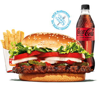 Menú Whopper® Sin Gluten Grande
