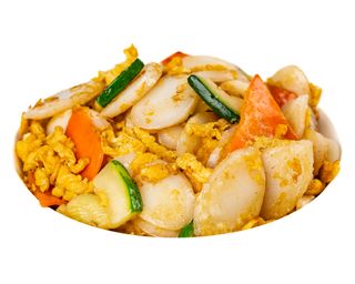 191 Gnocchi di riso con gamberi e verdure