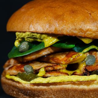 Chicken Curry Burger