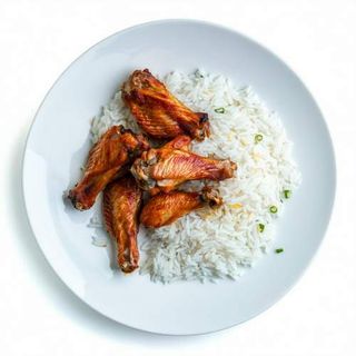 Alitas Con Arroz (6 Uds.)