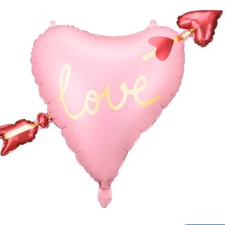 Balon - Serce ze strzałą napełnione helem