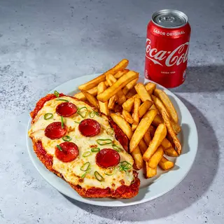 Menú Coca Cola Milanesa de Pollo Pepperoni