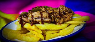 Patatas fritas con pulled