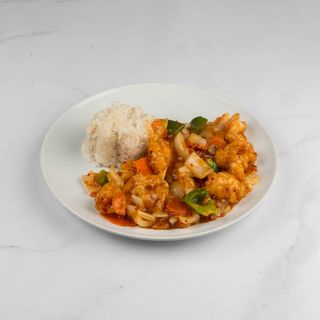 92. Kozice u ljutom umaku i riža